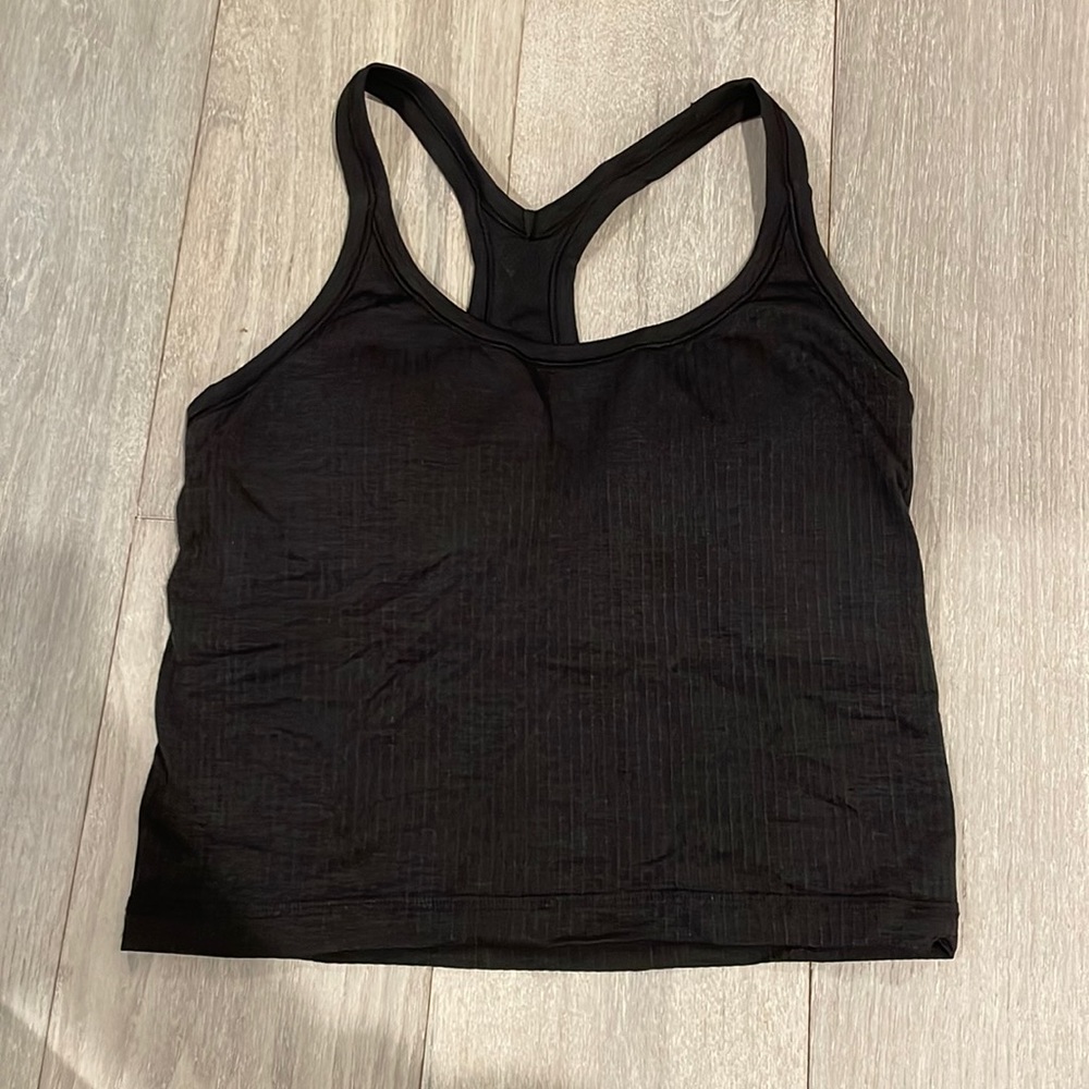 Lululemon ribbed crop tank